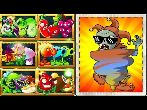 PvZ 2 Random Team Plants Vs  Food Fight Jester Zombie LEVEL 10 - Which Plant Team 's Best?
