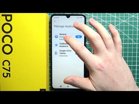 POCO C75 - How to Turn On/Off Glide Typing ?