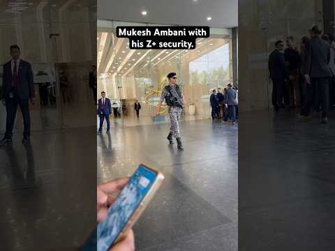 Mukesh Ambani  with his z+ security (Kolkata)🫡👌