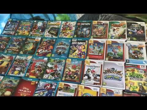 My game Collection part 1 Wii u Wii and pc