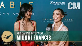 Midori Francis Fangirls Over Her Friends | UNFO 2023 Red Carpet with Leenda Dong