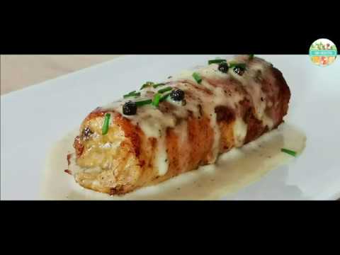 Escalope de Poulet Farcie Champignons & Fromage/ Stuffed Chicken Breast Mushroom & Cheese