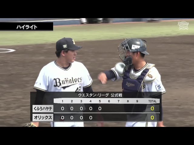 【ファーム】5月1日 オリックス・バファローズ 対 くふうハヤテベンチャーズ静岡 ハイライト