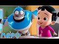Arpo Robot Babysitter The New Kid In Town Funny Cartoons For Kids Arpo The Robot