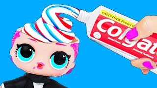 13 СУПЕР ПРОСТЫХ ЛАЙФХАКА поделок с КУКЛАМИ ЛОЛ Сюрприз! Мультик LOL Surprise toy SCHOOL LIFE HACKS
