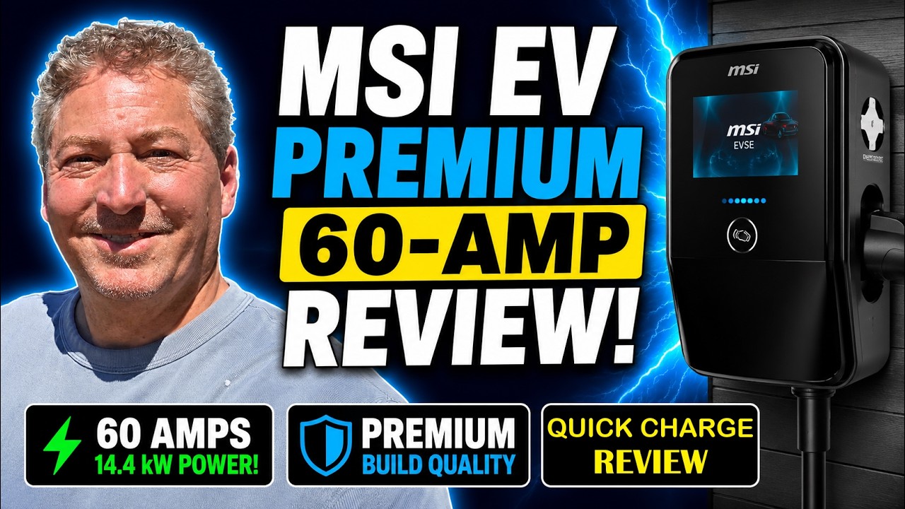 MSI EV Premium wall-mounted home EV charger