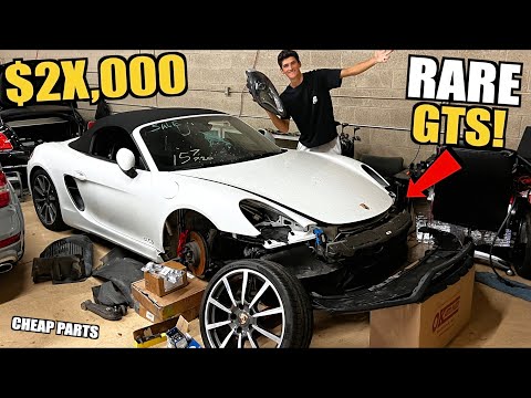 Thumbnail for Buying a CRASHED Porsche 981 GTS at Salvage Auction CHEAP! Let's Rebuild It! by Porsche 981