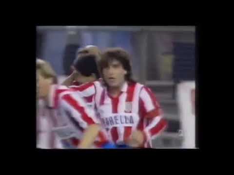 Atletico Madrid - Club Brugge 3-2 - Coppa delle Coppe 1991-92 - quarti di finale - andata