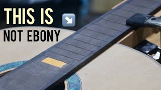 Making an obsidian ebony fretboard