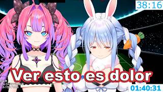 Pekora y Vivi viendo Argentina - Egipto