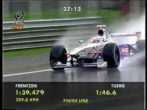 F1 Italy 1998 FP4 Tuero two laps in tremendous rain (DF1)