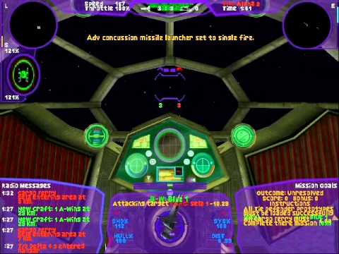 Playthrough of TIE Fighter Total Conversion Battle 6 Mission 1 - Protect Prototypes
