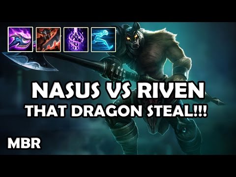 Green DreadKnight Nasus Vs Riven | Warlord's Bloodlust | Season 7