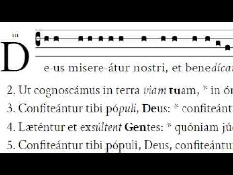 Psalm 66 (Tonus in directum, monastic)