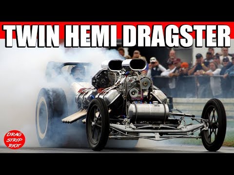 Twin Hemi Dragster Nostalgia Drag Racing Video