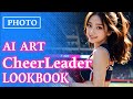 AI ART GIRLS Cheerleader Uniform FASHION SHOW LOOKBOOK MODELS Photo