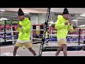 GERVONTA DAVIS WORKING OUT DAYS AWAY FROM MARIO BARRIOS FIGHT - DRILLING FOOTWORK & MOVEMENT