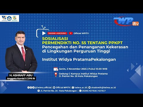 LIVE Sosialisasi PPKPT Institut Widya Pratama Pekalongan | 3 November 2025