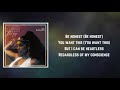 Jorja Smith - Be Honest (Lyrics) feat. Burna Boy