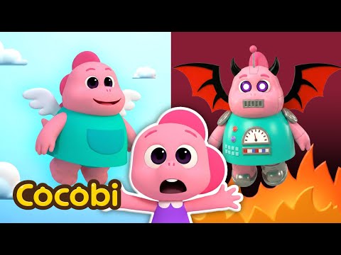 Robot Mom vs Real Mom😱 Who Wins? | Songs for Kids | Cocobi