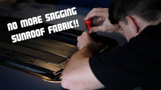 How To Fix Sagging Sunroof Headliner (BMW E36 Full Sunroof Removal and Install)