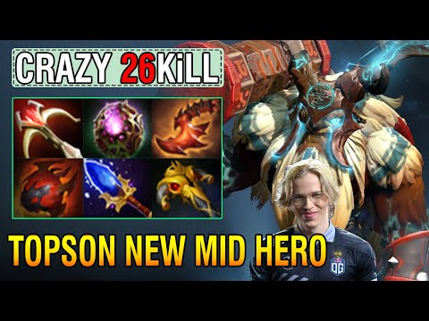 Topson [Earthshaker] Mid NEXT-LEVEL-PLAY Crazy 26Kills Full 6Slot Item Dota2 7.34b