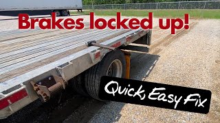 What to do if air brakes are locked up | Quick, easy fix to release tractor and trailer brakes