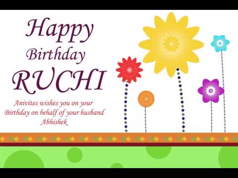 Happy Birthday Ruchi
