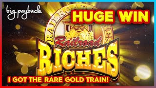 Rare Gold Train → HUGE WIN! Railroad Riches Slots - HOT NEW FAVORITE!