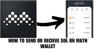 How to send and receive SOL on Math wallet