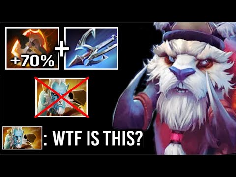 NEW META Battle Fury + Harpoon Tusk Carry vs Phantom Lancer Epic 100% Illusion Melt Build Dota 2