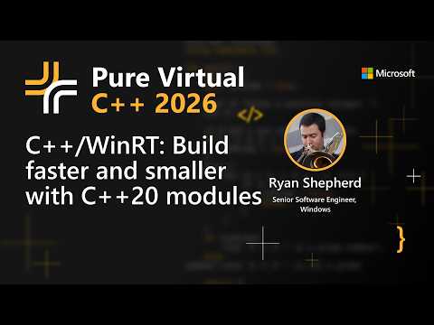 Video Thumbnail: C++/WinRT: Build faster and smaller with C++20 modules
