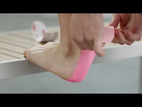 How To Strap for Severs Pain Using Kinesiology Tape