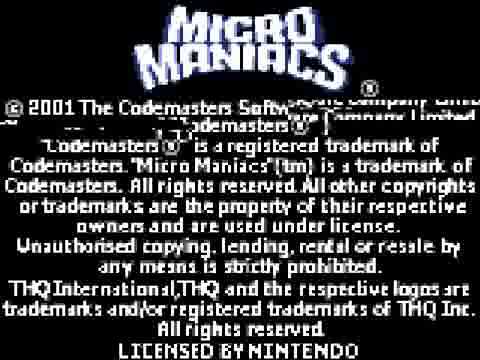 Micro Maniacs Game Boy