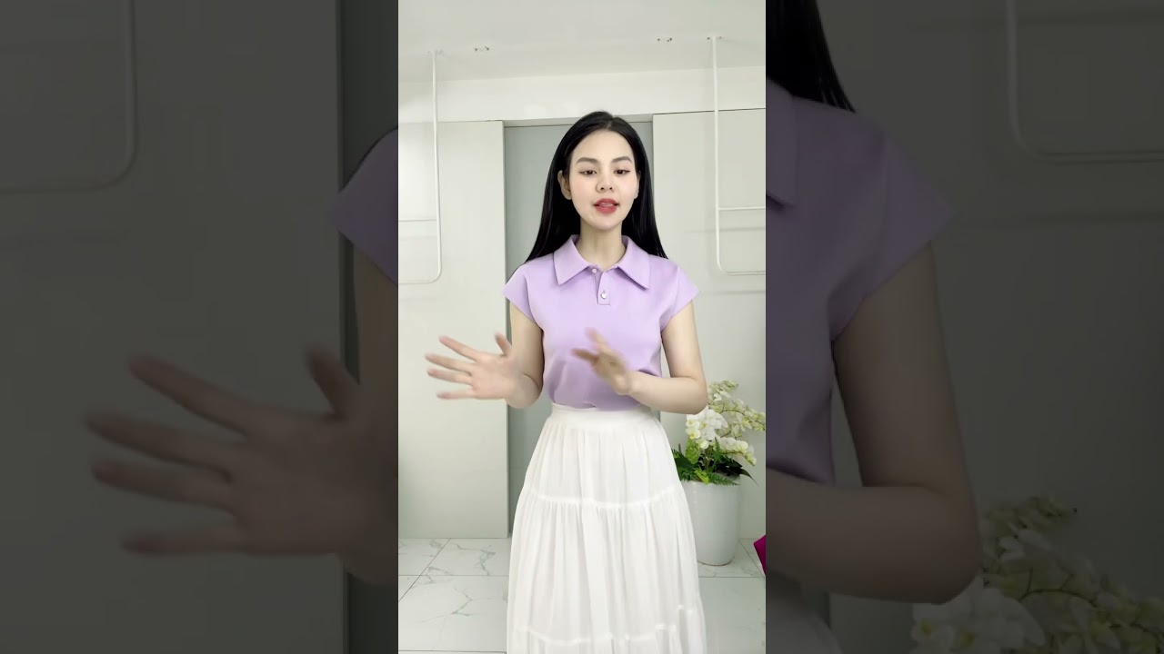 Áo Thun Vai Chờm Cổ Sen Thoải Mái, Nữ Tính Nàng Diện Hàng Ngày NKAT2501007