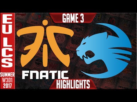 Fnatic vs Roccat Highlights Game 3 | EU LCS Week Week 3 Day 1 Summer 2017 | FNC vs ROC G3