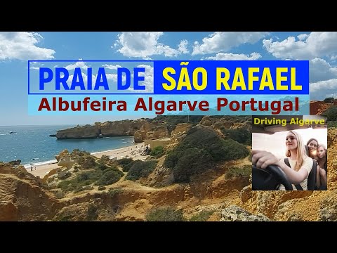 Praia São Rafael (Albufeira - Algarve Portugal) Nice and quiet beach, rock formations 5/2022 HD