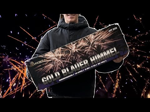 GOLD BLAUER HIMMEL | XXL Goldverbund von Pyrocentury