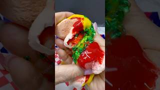 Hot Dog DIY Slime Kit Oddly Satisfying ASMR #shorts #asmr #slime