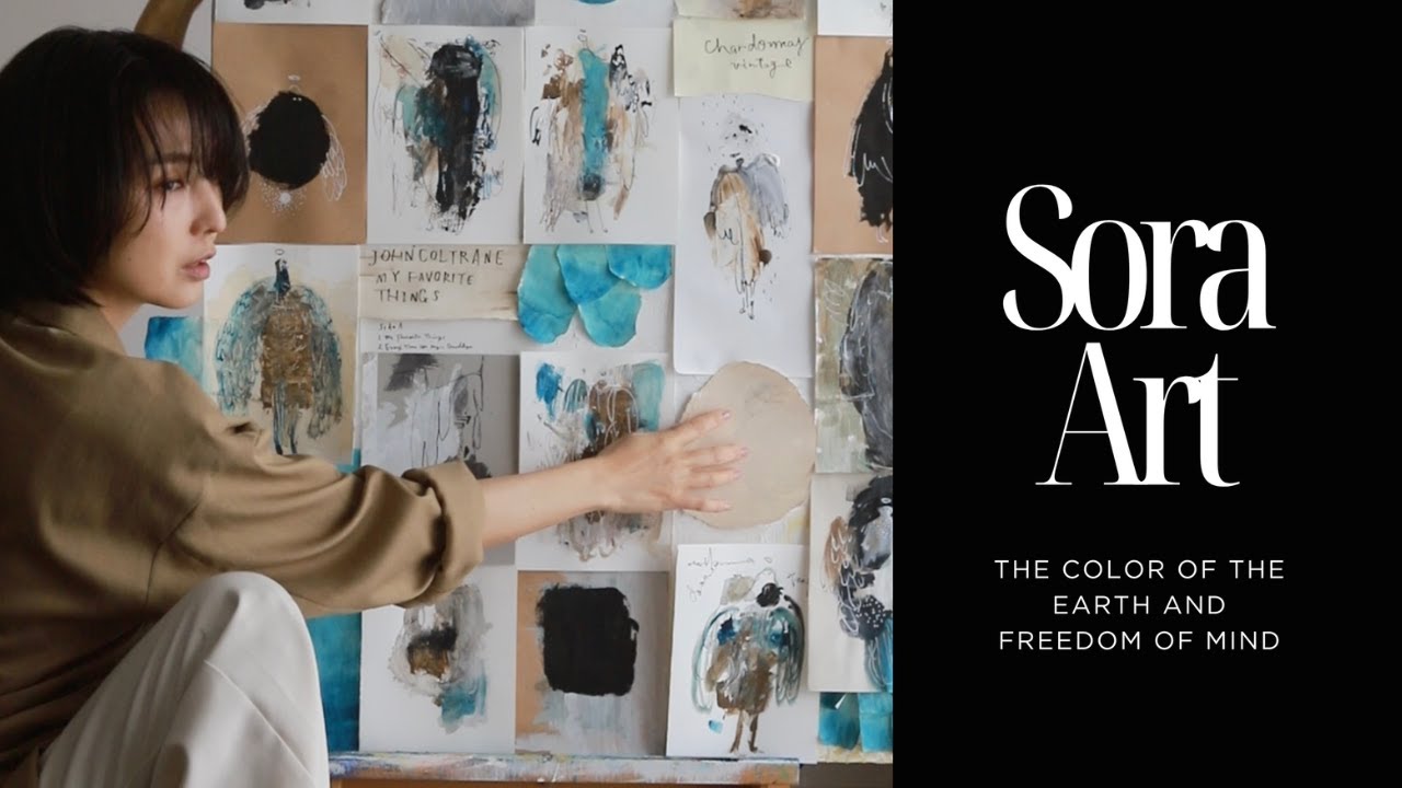 ジョンコルトレーンを聴きながら描く地球の色と、心の自由。Sora Art 2025 autumn　北海道の絵本作家そら