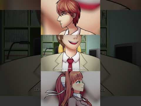 MONIKA LOVES LIGHT?? #shorts #rapbattle #ddlc #dokidoki #deathnote #lightyagami #monika #eddiefrb
