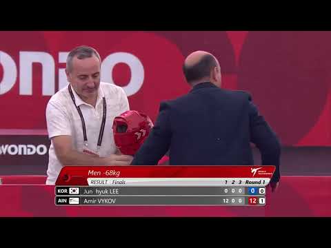 336 Finals Men  68kg KOR LEE Jun  hyuk AIN VYKOV Amir