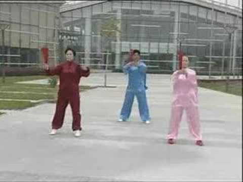 Beautiful Sunset Tai Chi Kung Fu Fan (56 Moves)