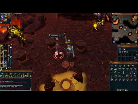 RuneScape Master Clue Scroll Cheer by the sulphur pit in the TzHaar City
