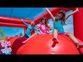 Elsa Surprises Kate And Lilly With A GIANT Inflatable Bounce House