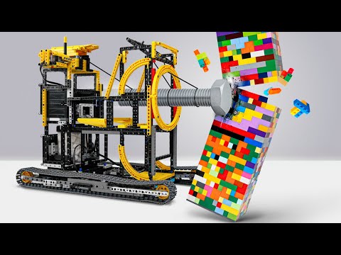 Lego Machines Smash the Tower!