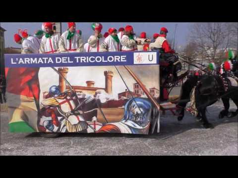 L´Armata del Tricolore carro da getto - Carnevale Ivrea 2017
