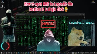 How to open CMD in a specific folder ? | CMD tricks | computer tips and tricks