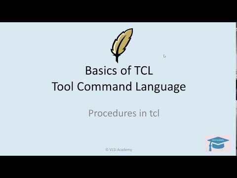 TCL lecture14 Functions in TCL | Procedures or Procs in tcl