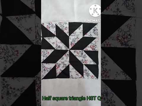 Half square triangle quilt /star pattern